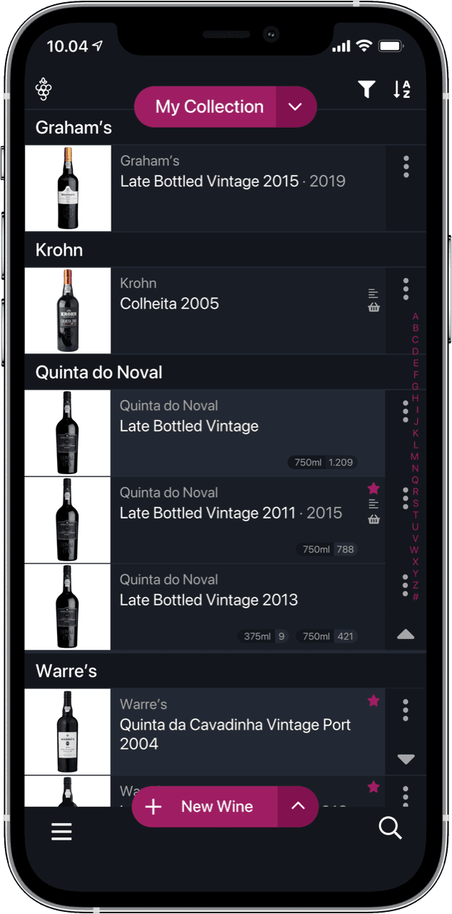 PortFamly App - Overview Screen